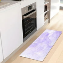 Purple Lavender Liquid Luxury Kitchen Rug Non Slip Bathroom Plush Mat Shaggy Bedroom Carpet 39"x20"
