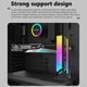 thumbnail image 4 of Soporte de tarjeta gráfica Methold COOLMOON ajustable para ordenador de escritorio con luz LED, 4 of 6