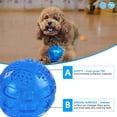 thumbnail image 2 of pelota de juguete ruidosa para perros, de goma sólida y duradera, indestructible, rebota para entrenamiento (verde), 2 of 5