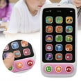 thumbnail image 4 of Phone Toy Play Music Cell Phone Mobile Phone Learning English Baby Kids Education Gift (Pink), 4 of 8