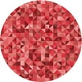 thumbnail image 1 of Ahgly Company Tapis d'Intérieur Lavables en Machine, Ronds, Rouges, 8' Ronds, 1 of 7