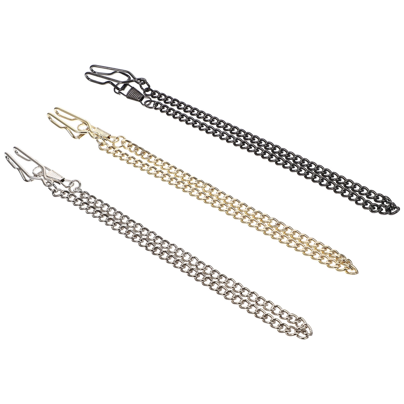 3pcs Pocket Watch Chain Multi-use Iron Chain Pants Chain