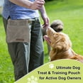 thumbnail image 5 of Unique Bargains Dog Treat Pouch Portable Puppy Dog Training Treat Bag Treat Pouches for Pet Training Auto Closing Hand Free Pet Feed Snack Reward Pocket Gray, 5 of 7