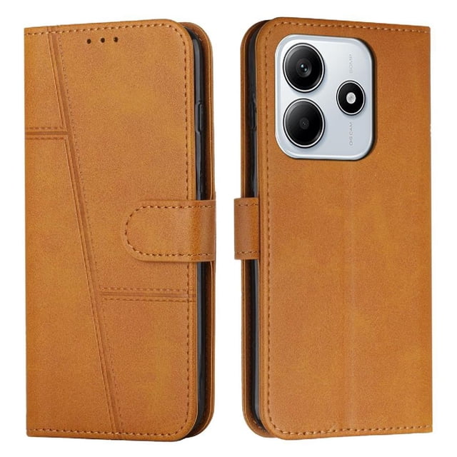 Funda Flip para FOXDOCK Xiaomi Redmi Note 14 4G – Carcasa delgada y resistente a impactos con soporte para uso diario y profesional