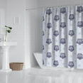 thumbnail image 3 of Night Owl Shower Curtain - Big Eyes Cartoon Owl Pattern Waterproof Quick-Dry Bathroom Curtain 72x84 Inch Machine Washable Polyester with 12 Hooks, 3 of 5
