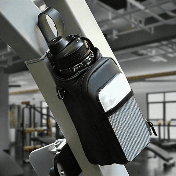 AOMRCOL 1Pc Powerful Magnetic Gym Bag for Men Water Bottle Holder with Phone Pockets Magnetic Gym Water Bottle Bag Crossbody Totes,Magnetic Gym Bag