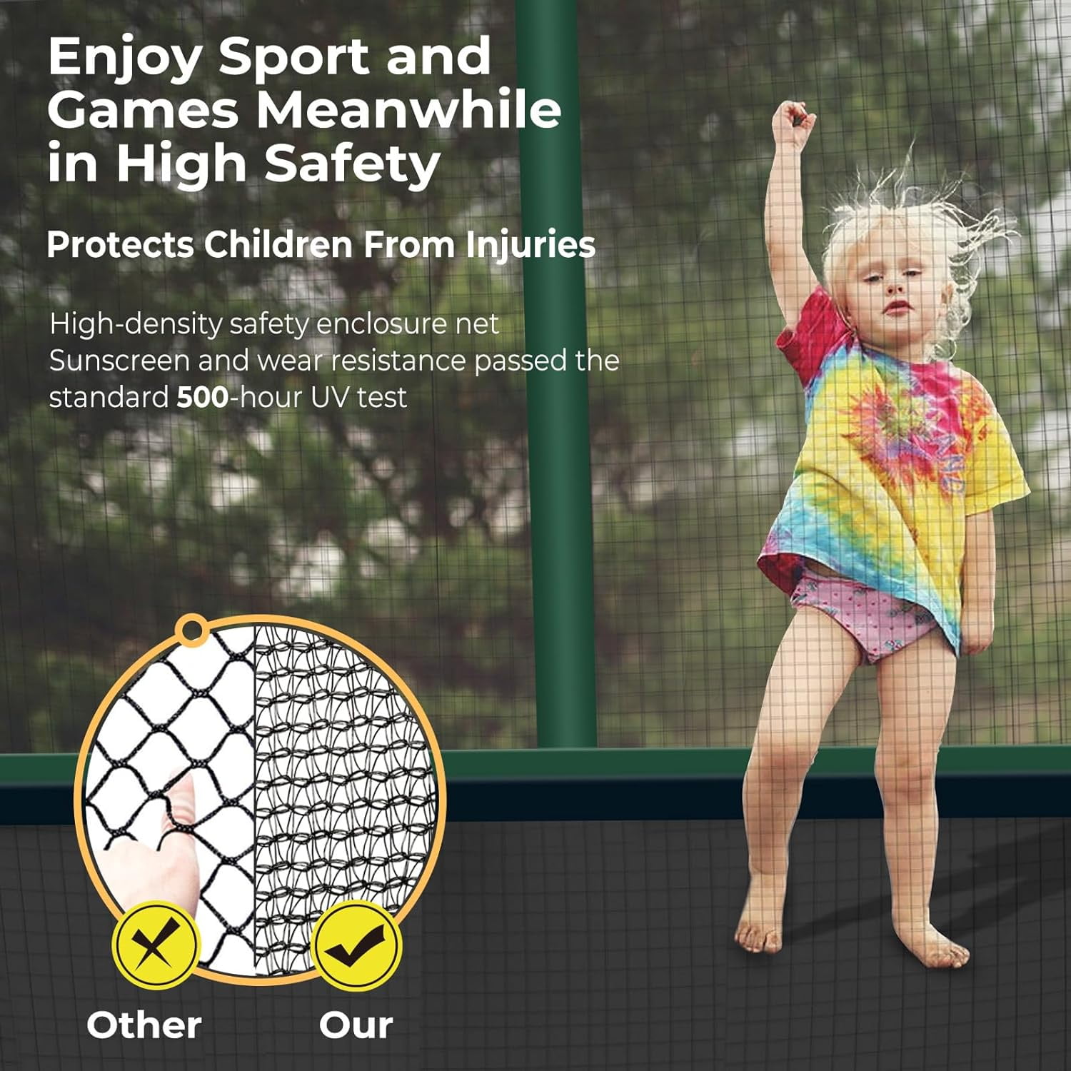 8x14ft Rectangle Trampoline, Segmart 1600LBS Weight Capacity Trampoline for Adult Kids, Outdoor Rectangle Trampolines for Backyard, Large Gymnastics Trampolines with Enclosure Net & Football Target