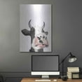 thumbnail image 5 of Luxe Metal Art 'Watercolor Cow Portrait I' by Grace Popp, Metal Wall Art, 24"x36", 5 of 9