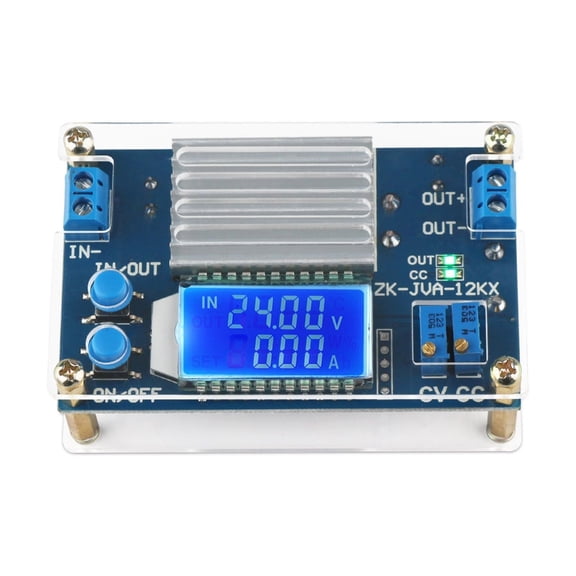 LCD Display Step Down Voltage Regulator 5V to 32V 12A Power Supply Module for DIY Projects and Golf Carts