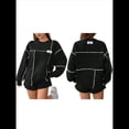 thumbnail image 3 of Sudaderas de Larga para Mujer Negro L, 3 of 7