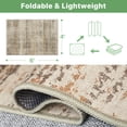 thumbnail image 5 of DEORAB Outdoor Rugs 4'X6' Chenille Patio Rug Three-Layer Material Imitation Silicone Spot Molding Camping Outside Rv Mat,Brown, 5 of 8