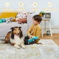 thumbnail image 5 of Garvee 9'x12' Modern Abstract Area Rug Large Washable Rugs Colorful Anti-Slip Low Pile Rug Soft Accent Rug for Living Room Bedroom, Gray Yellow, 5 of 6