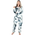 thumbnail image 5 of Joggies - TieDye Black Adult Footless Hoodie One Piece - Adult - Large (Fits 6'0 - 6'4"), 5 of 5