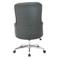 thumbnail image 4 of Chaise de Bureau Ariel en Tissu Klein Fusain Semi-Assemblée, 4 of 7