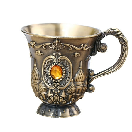 

1Pc Retro Wine Cup Party Red Wine Chalice Vintage Champagne Cup Chic Metal Cup