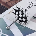 thumbnail image 1 of Stainless Steel Vibrating Tongue Ring 3 Types Barbell, Body Piercing Jewelry with Stimulating Silicone Wrap for Individuality, 1 of 7