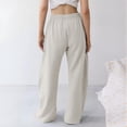 thumbnail image 6 of YOZGXEG Wide Leg Pants Women Women Wide Leg Interior Baggy Casual Barrel Elastic Waist Athletic Sweatpants Multicolor S-3Xl, 6 of 7