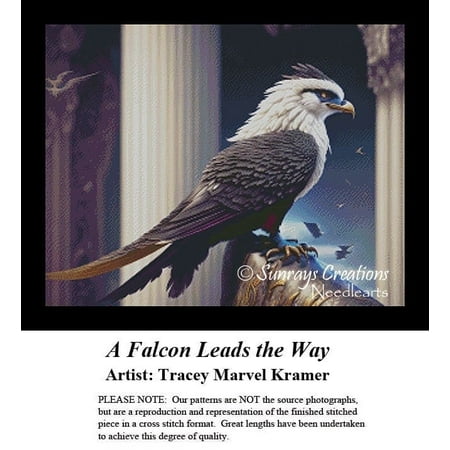 Animals Cross Stitch Pattern | A Falcon Leads the Way (Pattern Only You Provide The Floss and Fabric) Animals Cross Stitch Pattern | A Falcon Leads the Way (Pattern Only You Provide The Floss and Fabric)