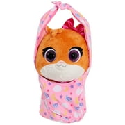 Just Play Disney Jr T.O.T.S. Cuddle and Wrap Plush, Mia The Kitten, Stuffed Animal, Soft Toy, Preschool Ages 3 up
