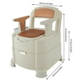 thumbnail image 4 of Bedside Commode Portable Toilet Toilet with Sensor Night Light High-Quality, 4 of 19