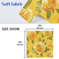 thumbnail image 5 of Napkin Satin Napkin 20*20Inchx4 Kitchen Towel Dinner Plate Towel Decorative Towel Napkin Tea Towel Suitable For Kitchen Table Beautiful Yellow Roses2, 5 of 8