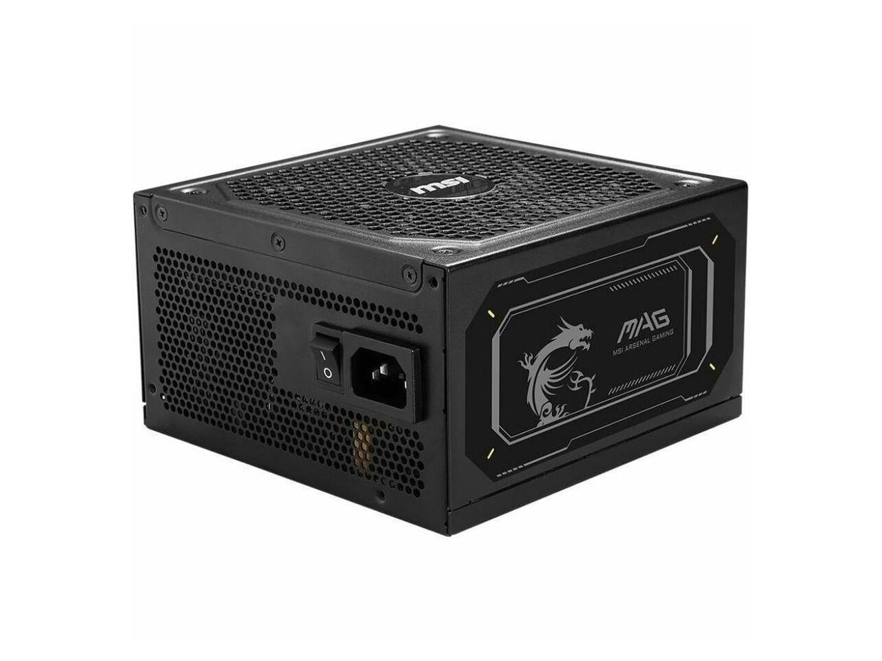 MSI MAG 1000W Power Supply - Internal - 120 V AC, 230 V AC Input - 1000 W - Active PFC - PCI Express Connector - 1 Fan(s) - NVIDIA SLI Supported - 90% Efficiency