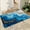 Blue and Gold Marble, variant on JML Non-Slip MicrofiberFabric & Rubber Doormat - Soft Entryway Rug for Home/Office (16"x24") - Easy Clean Door Mat for Indoor/Outdoor Use, Turtle and Fish