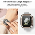 thumbnail image 6 of CIRUTVAL Bling PC Case Cover with Tempered Glass Screen Protector Compatible with Apple Watch case 40mm 44mm 42mm 38mm iWatch Diamond bumper+Screen Protector Apple Watch Series se 6 5 4 3 2 1, 6 of 10