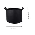thumbnail image 2 of unbranded 3Ud Bolsas Para Plantas No Tejidas Negras Con Lento Y Material Stretch, 2 of 8