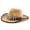 Khaki, variant on Classic Ethnic Western Cowboy Fedora Hat Wide Brim Jazz Cap For Cow Boy Hat