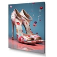 thumbnail image 2 of Designart "Mid-Century Elegant Pink High Heels III" Fashion Canvas Wall Art - Glam Pink Fashion High Heels Hallway Wall Art Decor, 2 of 6