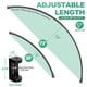 thumbnail image 3 of Barra de cortina de ducha curva PrettyHome ajustable de 97 a 183 cm, color negro, 3 of 7