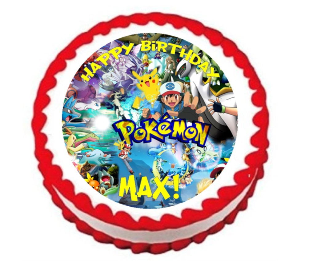 Edible Cake Party Topper Image Your personalized PHOTO Wafer Paper Circle 7.5" 