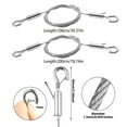 thumbnail image 5 of T-HOTLYST Adjustable Stainless Steel Picture Hanging Wire Set 2 Pack with 1m and 2m Hook for Art Frame Mirrors Holds Up to 100lbs, 5 of 8