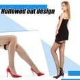 thumbnail image 2 of crativent 3 Paires Bas Résille pour Femmes Uniforme Polyester Couche de Base Costumes Fournitures Cosplay Chaussettes Longues Vêtements de Boîte de Nuit 1 Ensemble, 2 of 6