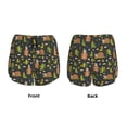 thumbnail image 6 of Uemuo Funny Sloths In The Forest Pattern Women's Athletic Shorts High Waisted Running Shorts with Liner Pockets Gym Elastic Workout Shorts-Small, 6 of 9