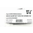 thumbnail image 3 of (25) M3-0.5 X40 Stainless Steel Slotted Cheese Head Machine Screw Din84 A2 M3X40, 3 of 5
