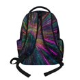thumbnail image 2 of SCRAWLGOD Neon Light Trails Pattern Lightweight Backpack for Kids, Unisex Daypack for Travel Work Business Commute School, Laptop Storage Classic Modern Simple Design, 2 of 7