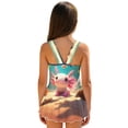 thumbnail image 2 of Uourmeti Cartoon Axolotl & Underwater Fish Swim Dress for Girls - Sleeveless Skirted One-Piece Bathing Suit, Quick Dry & Stretchy for Beach Pool Vacation, 2 of 8