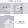 thumbnail image 3 of 2 Packs Window Blind Brackets with 4 pieces Screws, Mini Blind Brackets for Window Blinds Cordless, 3 of 5