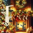 thumbnail image 3 of 2026 Upgrade 2 in 1 Garland and Stocking Mantel Holders with 2 Hooks, Christmas Stocking and Garland Hanger Dual Purpose with Two Hooks (Black*8), 3 of 6