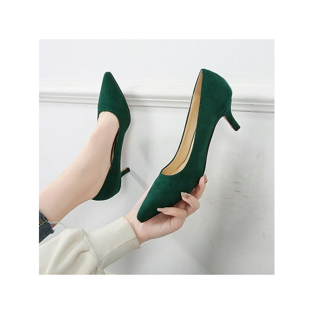 dark green dress heels Pearl Ankle Strap Evening Block Heel, Bridesmaids Shoes, Party Shoes main image 0