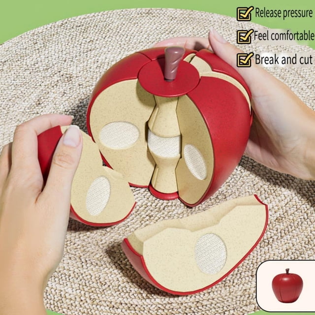 A Kids Pretend Play Fruit Chopper Toy, Wooden Vegetables For Kitchen Simulation, Educational Fun Safe Material