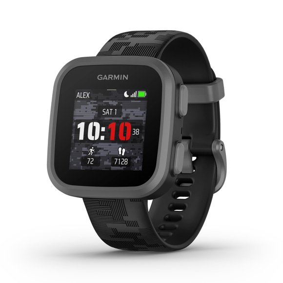 Garmin Bounceâ¢, Kids Smartwatch, Two-Way Text and Voice Messaging, Location Tracking, Black Camo