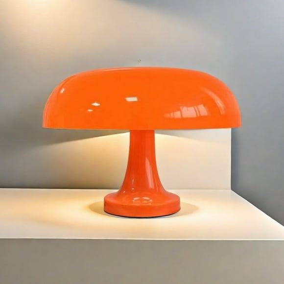 EGNMCR Table Lamp Orange LED Lamp Table Lamp Bedside Lamp With Cable 3000K/4000K/6000K Lamp Night Light Decorative Modern Desk Lamp For Mushroom lamp