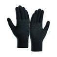 thumbnail image 3 of Dyfzdhu Knitted Gloves Fall Winter Fleece Thickened Gloves Warm Touchscreen Outdoor Wool Gloves Black, 3 of 3