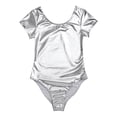 thumbnail image 3 of Gibobby Ropa Interior Sexy Body de Wetlook para mujer, leotardo de Ballet , mono de cuerpo de baile, ropa de baile de fiesta, discoteca (Plateado, S), 3 of 5