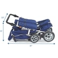 thumbnail image 2 of Angeles 6 Passenger SureStop Folding Commercial Bye-Bye Stroller, Reclining 6 Seat Buggy, Grey-Blue, 2 of 2