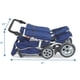 thumbnail image 2 of Angeles 6 Passenger SureStop Folding Commercial Bye-Bye Stroller, Reclining 6 Seat Buggy, Grey-Blue, 2 of 2