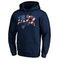 thumbnail image 2 of Men's Navy Utah Jazz Banner Wave Pullover Hoodie, 2 of 3